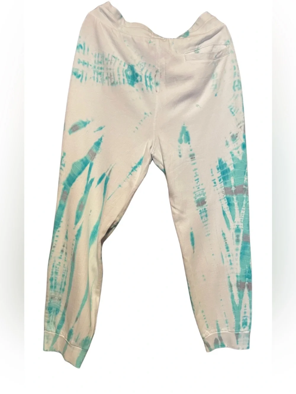 True Religion Tie-Dye Joggers - White & Teal XXL